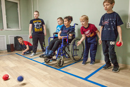 "Boccia is one of the few sports that helps children with disabilities, including children with cerebral palsy, to play and improve their health. Thanks to the help of our partners, children can train, improve their sense of direction, develop their eyesight, dexterity and accuracy, and they can just communicate with each other," says Patimat Bagomedova, Director of Bez Baryerov psychosocial support centre.