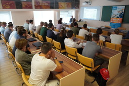 As a result of the meeting, 16 students and graduates filled out their questionnaires necessary for the on-the-job training or employment at the Amur GPP.