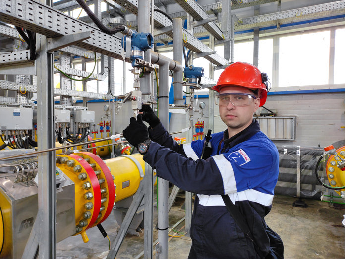 Alexey Zakomorin during the commissioning works.