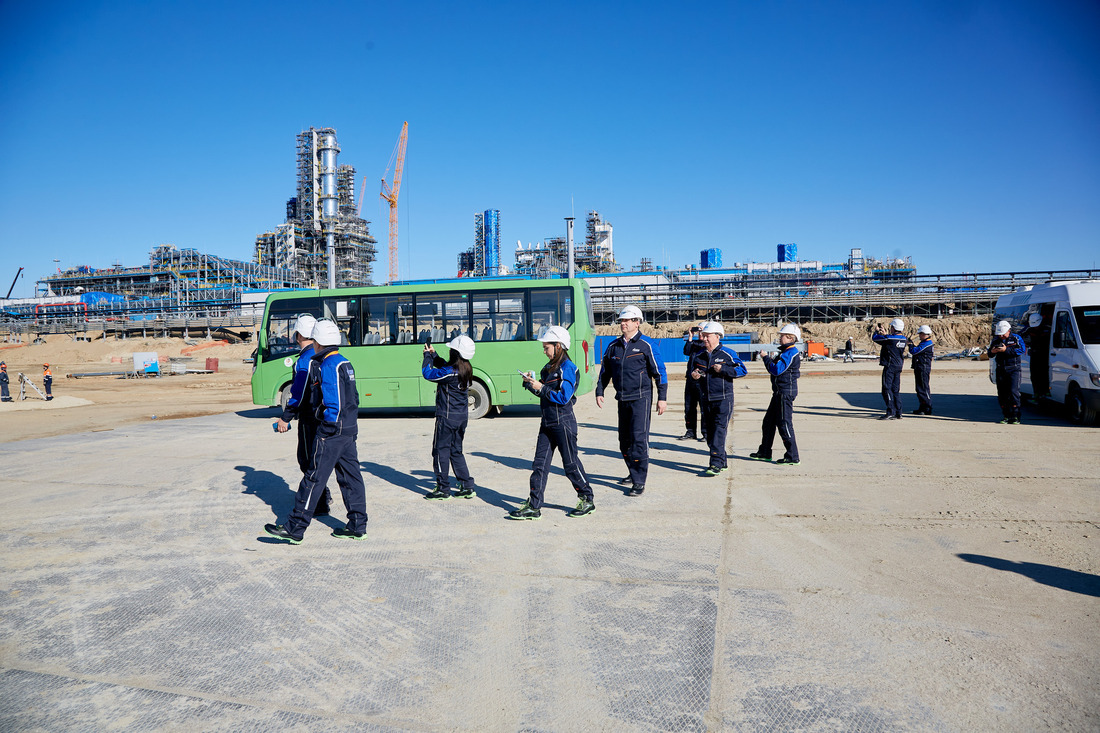 Amur Gas Processing Plant tour.