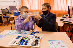 Students of Yukhta rural school