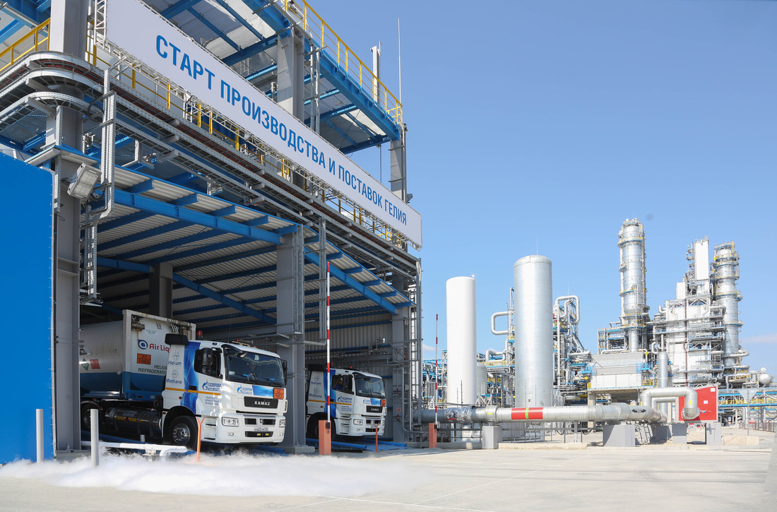 First of three helium extraction, liquefaction and loading units commenced their operation at the Amur Gas Processing Plant.