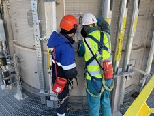 Commissioning is underway on the fired heater that serves to heat this gas to the temperature of 250 degrees necessary for the zeolite regeneration process.