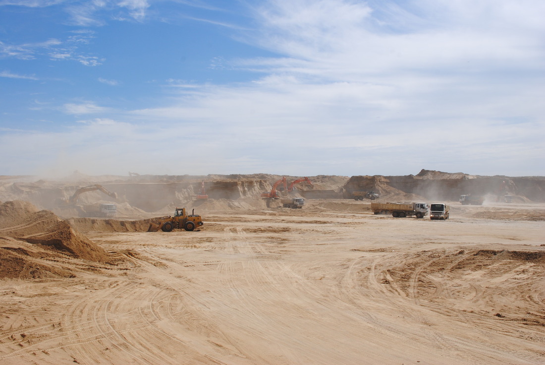 Amur GPP construction site in 2015.