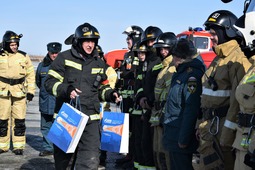 Construction workers of the gas processing plant traditionally take part in creation of a fire shield of the town of Svobodny and Svobodnensky district.