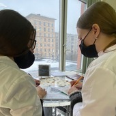 Students of Amur State University in laboratory classes at Gubkin Russian State University of Oil and Gas.